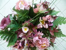 1 Strauß Blumen, Rosatöne