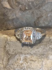 Damen Ring Gr 60 in Silber