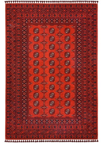 Afghan kirschrot teppich - afghan,