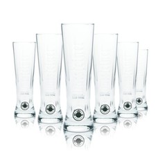 6x Warsteiner Bier Glas 0,25l