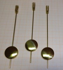 3 kleine Pendel Jokele etc. Länge 10 cm ca. Linse D=18 mm ca. Gewicht 3 Gramm
