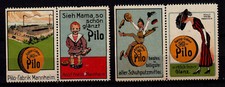 415209/ Lot Reklamemarken – Pilo Schuhcreme – Adolf Krebs – Mannheim