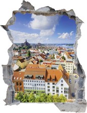 Wandtattoo rostock skyline - wandtattoo,