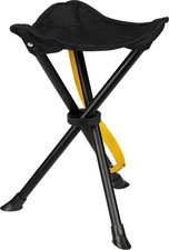 ABBEY CAMP Camping-Hocker Dreibein Angelsitz Tragbarer Faltbarer Camping-Stuhl