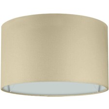 Premium Lampenschirm Stehlampe Hängeleuchte Tischleuchte Beige Stoff E14/E27