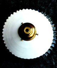 alte runde Deckenlampe, Milch