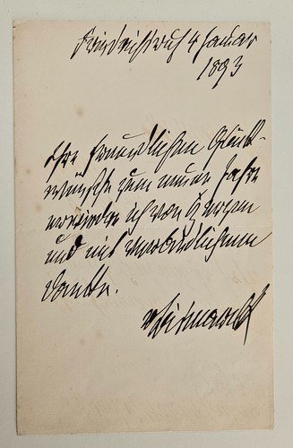Original handgeschriebener