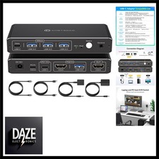 4K60Hz HDMI KVM Switch USB-C