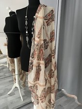 tuch schal damen Braun Eulen