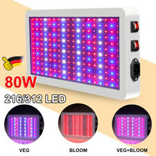 80W LED Grow Light Vollspektrum Pflanzenlampe Indoor Hydroponik Veg Bloom Lampe
