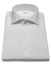 Kiton Smokinghemd in Weiß mit
