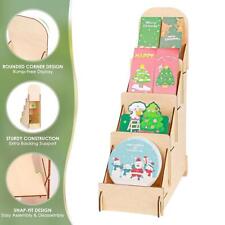 Weihnachtsgrußkartenständer 4 Fächer für Einzelhandel Theke Lesezeichen