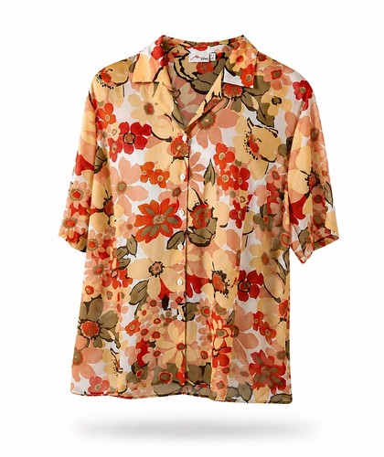 Bluse orange damen maria - 48,