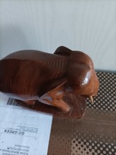 Großer Holz Elefant 15 cm