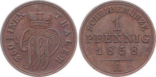Schaumburg lippe pfennig - schaumburg-lippe, 1