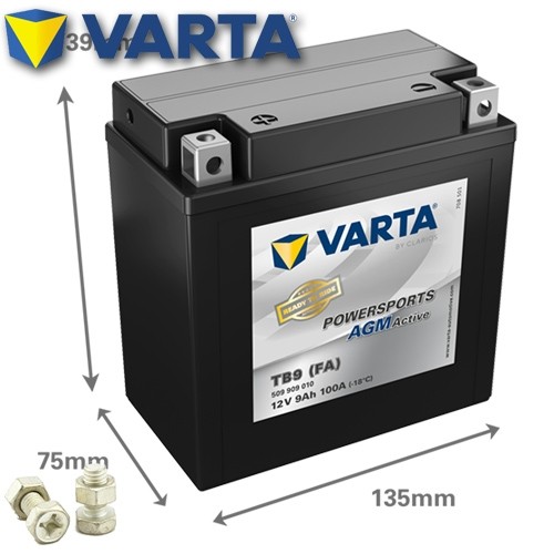 Motorrad batterie varta tb9 - batterie,