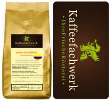 1-8kg Kaffeebohnen Kolumbien Medellin frisch geröstet ♥ vom Kaffeefachwerk
