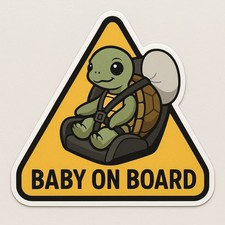 3X Baby On Board Car Decal
