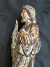 Heiliger Holzfigur Heiligenfigur Holz geschnitzt religiöse Skulptur