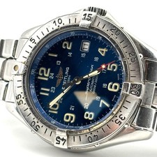 HAU Breitling Super Ocean Automatik 41 mm Ø Edelstahl Blau 17040 #2771