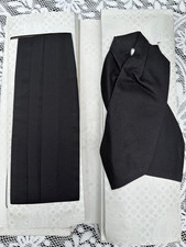 Plastron und Kummerbund, schwarz