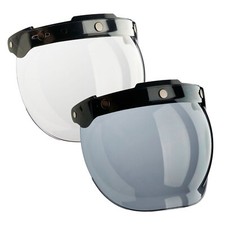 Bandit Helmets Klappvisier Bubble Jethelm Rasterstufen klar getönt Wetterschutz