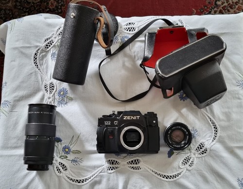 Vintage kamera zenit - kamera,