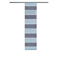 Flächengardine gestreift blau-grau Flächenvorhang Raumteiler