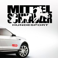 Auto Aufkleber MITTELSCHNAUZER HUNDESPORT Hund Hunde SIVIWONDER Schnauzer