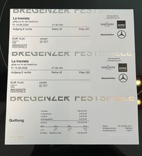 Bregenzer Festspiele | La Traviata | Seebühne 14.08.2026 | 2 Tickets