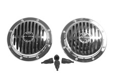 Satz Hupen verchromt Bosch für Mercedes W108 W109 W110 W111 W112 W113 156mm