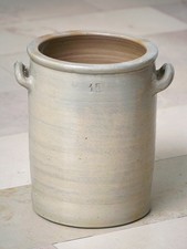 Vintage Gärtopf 15 L (!) Steingut Sauerkraut mit Griffen H: 34cm groß!