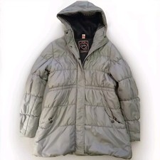 Yigga Mädchen ️Winterjacke Parka Gr 164 Silber grau warm mit Kapuze