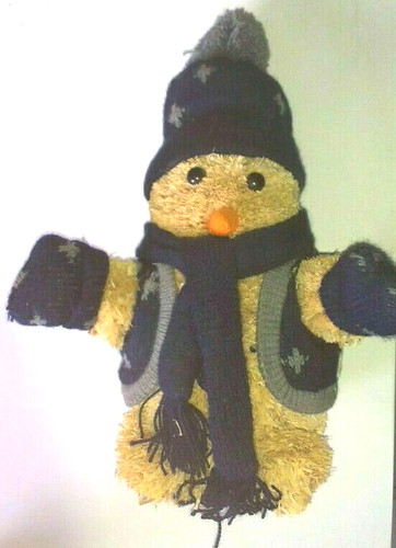 Schneemann mit jacke schal und - jacke,