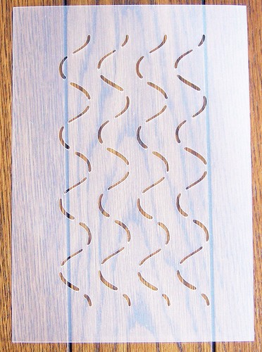 Wellige quiltschablone - quiltschablone, a5