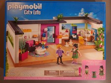 Playmobil 5586 Haus City Life 4-10 Bungalow Gästebungalow Wohnhaus viel Zubehör