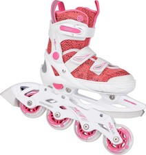 Tempish ZB 41 Kinder Inliner 2 in 1 Duo Inlineskates Schlittschuhe verstellbar