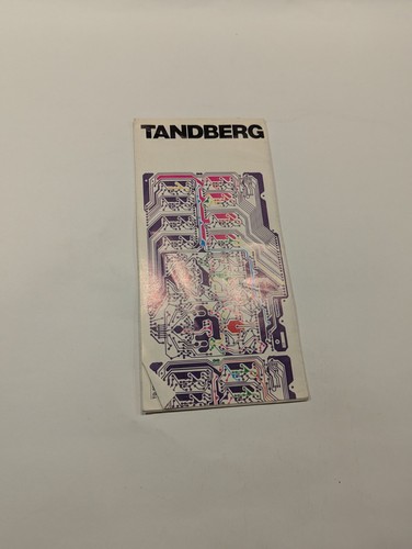 Tandberg fold out brochüre - fold‑out,