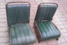 Sitze für Oldtimer Militärfahrzeug 2 Ledersitze Armee Sonder Kfz Wh ? Klappsitze