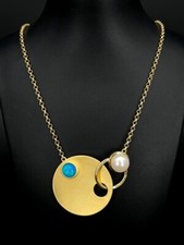 KETTE 925/-SILBER VERG. MIT KRISTALLOPAL BEH. & SWZP   TERRA OPALIS SCHMUCKJAGD