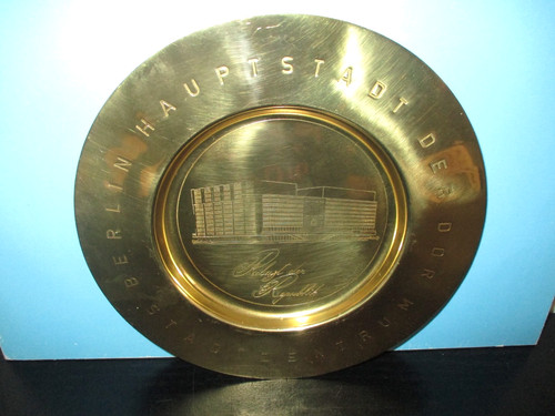 Ddr souvenir messing teller - souvenir,