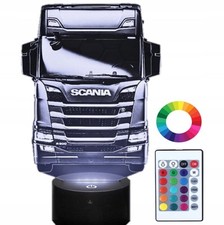Personalisierbare 3D LED-Lampe Scania LKW Nachtlicht