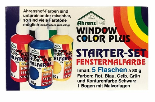 Fenstermalfarben starterset - fenstermalfarben,