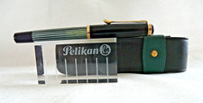 Pelikan M400 old Style Füller # 14ct Feder M 585 # Pelikan Leder Etui # (1466)