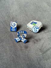 PIN Set Anstecker FC Schalke 04 Ideal für Cap oder Kutte S04 Sammler 3 Stück