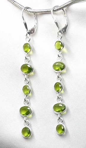 Peridot ohrhänger 925 - peridot,
