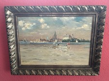 Ölgemälde Kiel Hafen