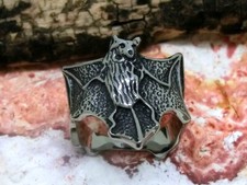 Fledermaus Ring Edelstahl bat