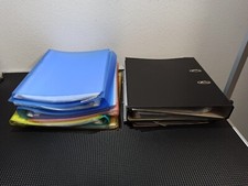 Ordner für Schule oder Büro, mit Prospekthüllen