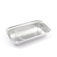 100 Stück Aluschalen R65L ohne Deckel (222×130×34mm), 670 ml Aluform Assietten